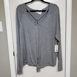 Glitz heather gray long sleeve